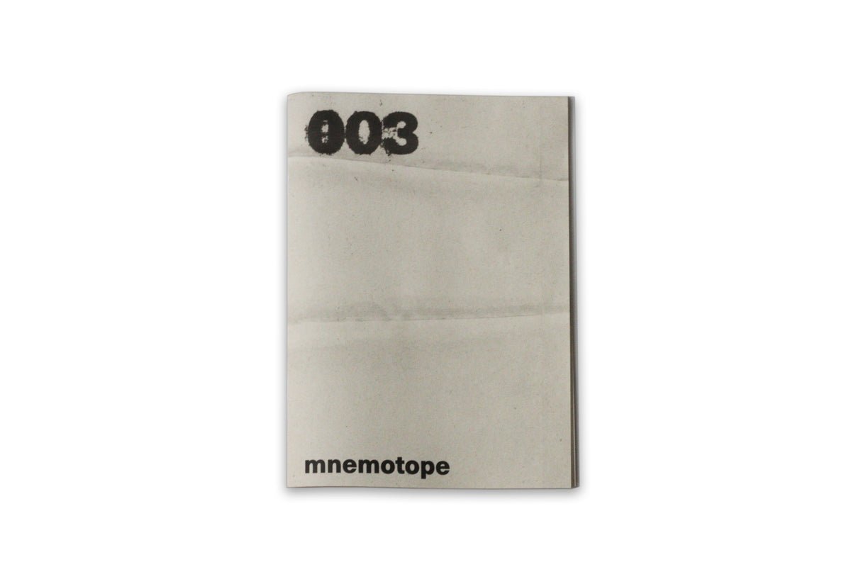 mnemotope issue 003 - bog bodies press